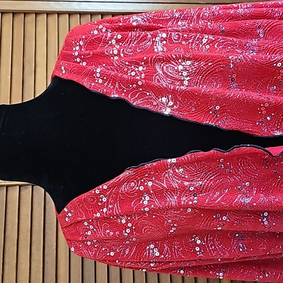 Vintage Duo-Design made in America New Mexico sequin open front jacket - Picture 3 of 8